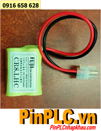 FUJI 2CR8.LHC (2 viên ghép đôi), Pin nuôi nguồn PLC FUJI CR8.LHC 3v lithium 5200mAh /Xuất xứ NHẬT